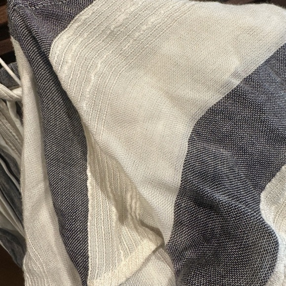 Free People Grey/white Linen Two-piece set - Picture 3 of 3